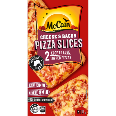 McCain Cheese & Bacon Pizza Slices 600g