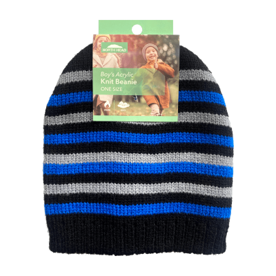 Stretto Boy's Acrylic Knit Beanie Assorted ea