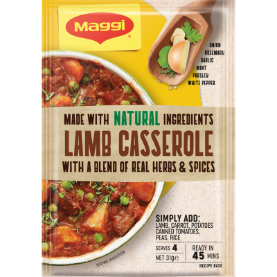 Maggi Lamb Casserole Natural Recipe Base 31g