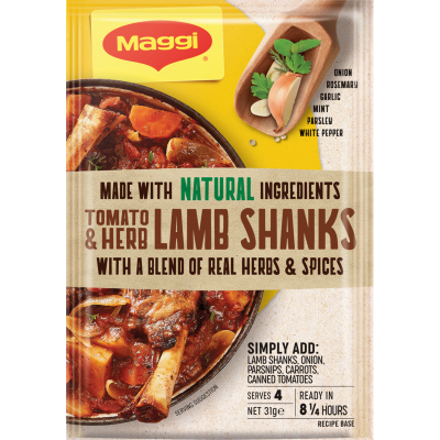 Maggi Tomato & Herb Lamb Shanks Recipe Base 31g