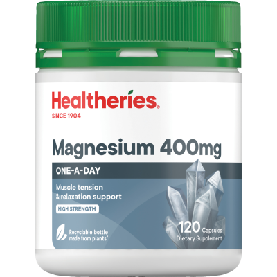 Healtheries Magnesium 400mg High Strength Capsules 120pk