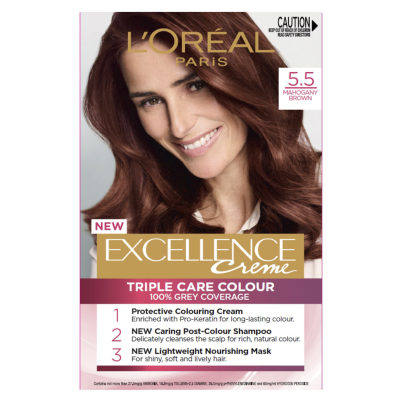 L'Oreal Paris Excellence Creme 5.5 Mahogany Brown Hair Colour ea