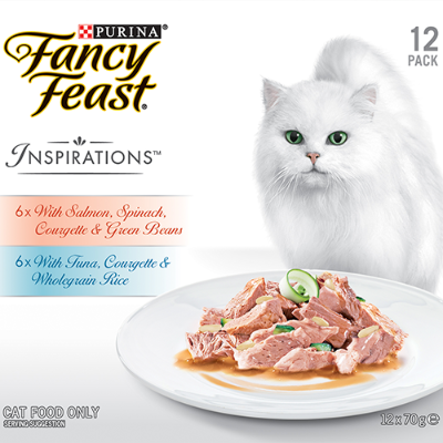 Purina Fancy Feast Inspirations Salmon & Tuna Cat Food 12pk