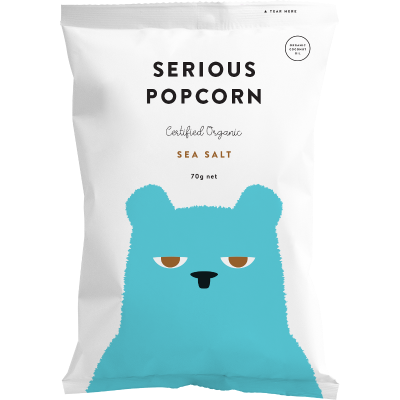Serious Popcorn Organic Sea Salt Popcorn 70g
