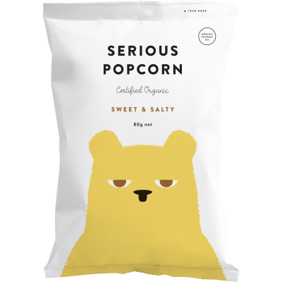 Serious Popcorn Organic Sweet & Salty Popcorn 80g