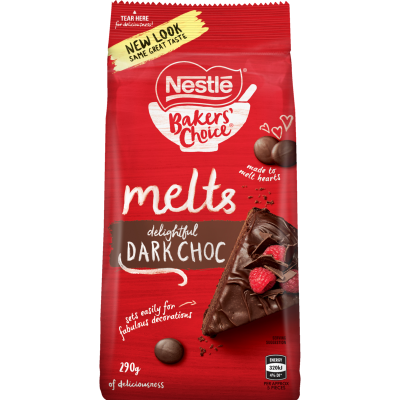 Nestle Baker's Choice Delightful Dark Choc Melts 290g