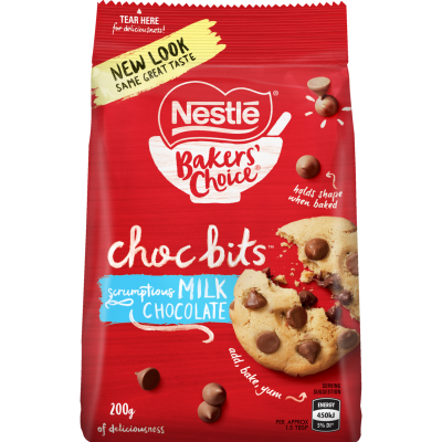 Nestle Baker's Choice Milk Choc Bits 200g