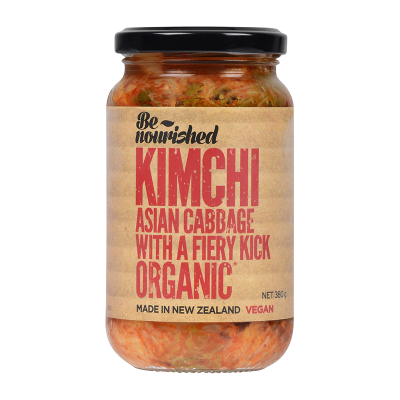 Be Nourished Organic Kimchi Asian Cabbage With A Fiery Kick 380g