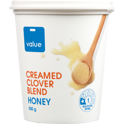 Value Creamed Clover Blend Honey 500g