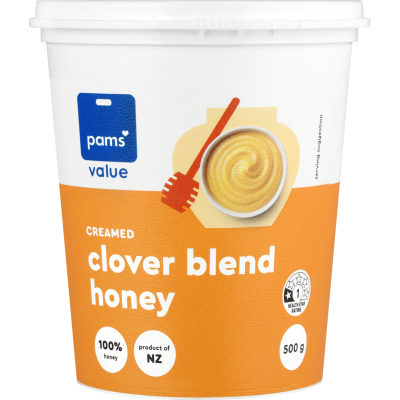 Pams Value Creamed Clover Blend Honey 500g