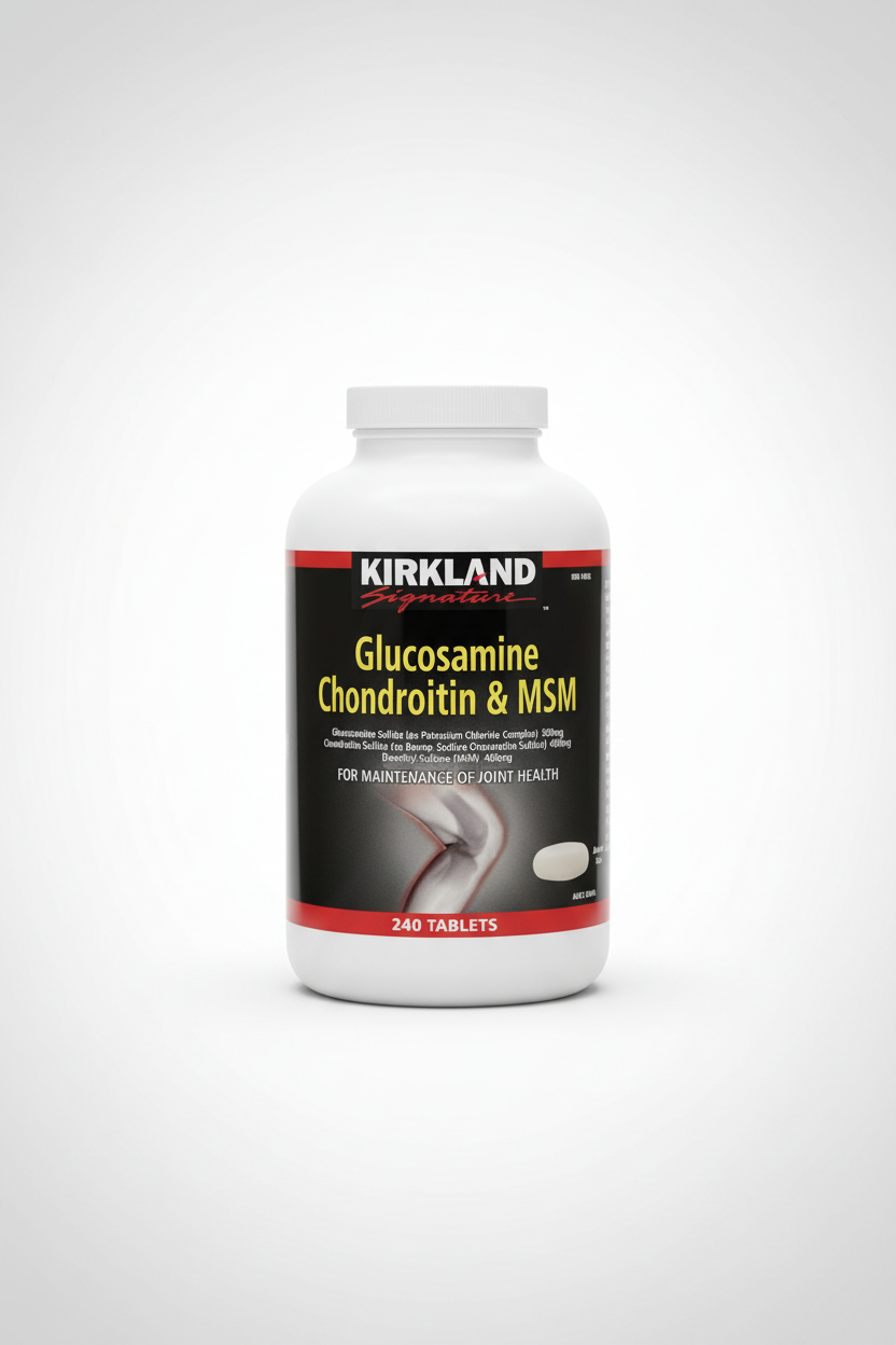 KIRKLAND SIGNATURE GLUCOSAMINE CHONDROITIN MSM 1300MG 240 TABLETS