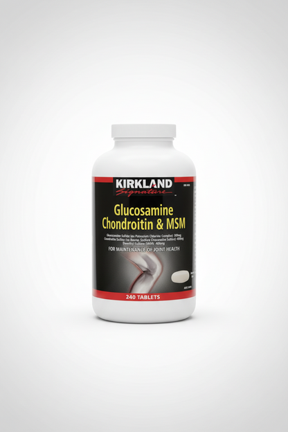 KIRKLAND SIGNATURE GLUCOSAMINE CHONDROITIN MSM 1300MG 240 TABLETS