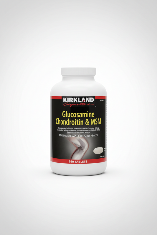 KIRKLAND SIGNATURE GLUCOSAMINE CHONDROITIN MSM 1300MG 240 TABLETS