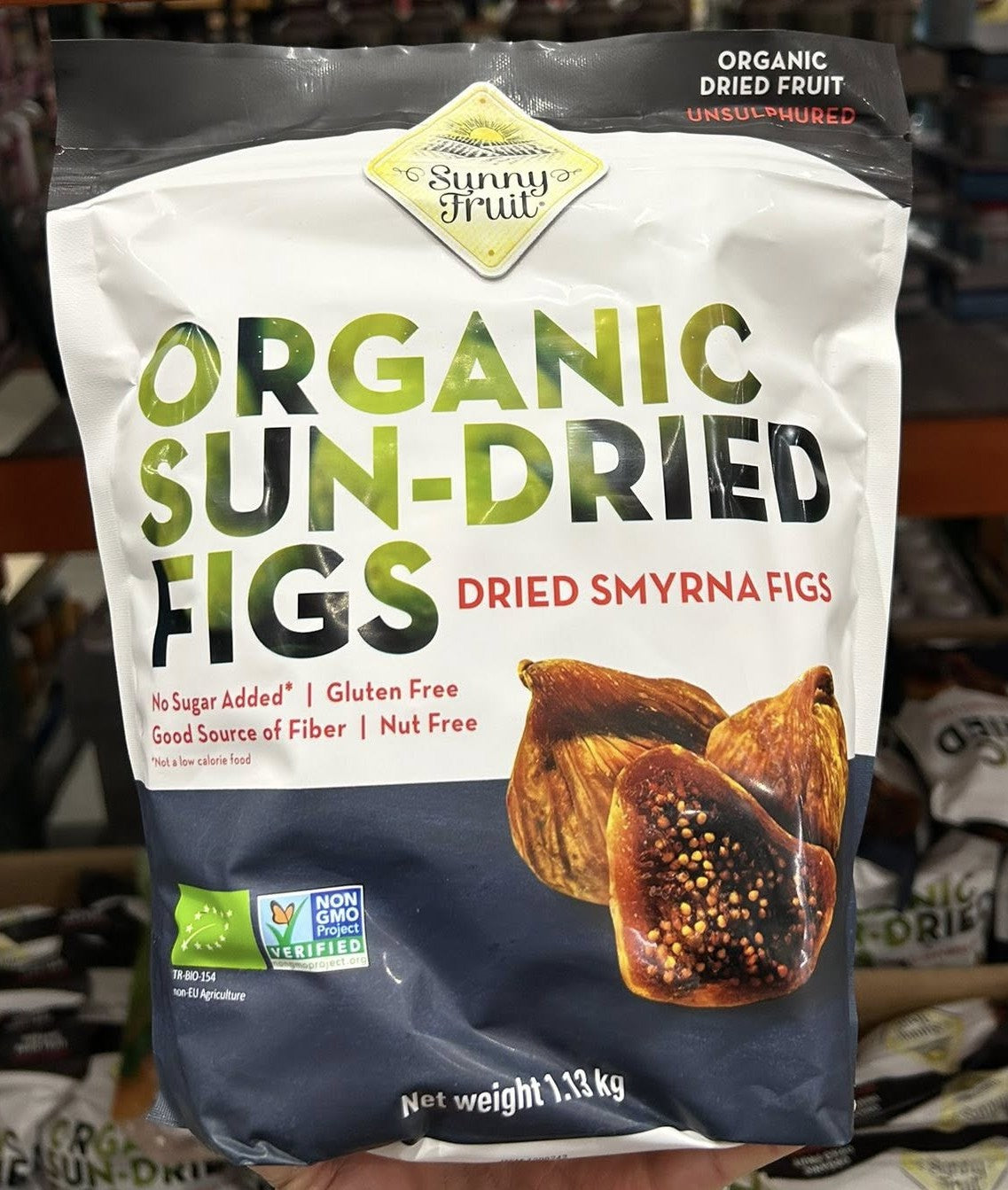 SUNNY FRUIT ORGANIC SUN-DRIED FIGS 1.13KG