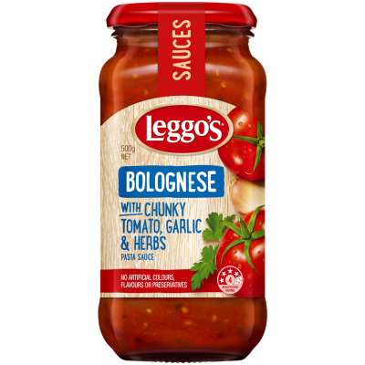 Leggo's Chunky Tomato Garlic & Herbs Bolognese Sauce 500g