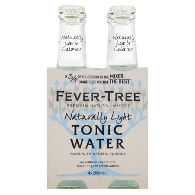 Fever-Tree Naturally Light Tonic Water 4 x 200ml