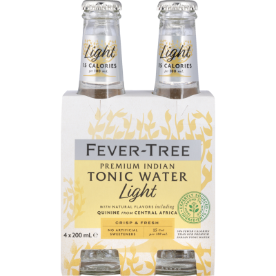 Fever-Tree Premium Indian Light Tonic Water Bottles 4 x 200ml