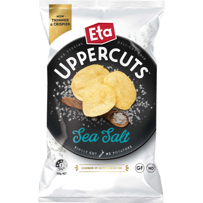 Eta Uppercuts Sea Salt Potato Chips 140g