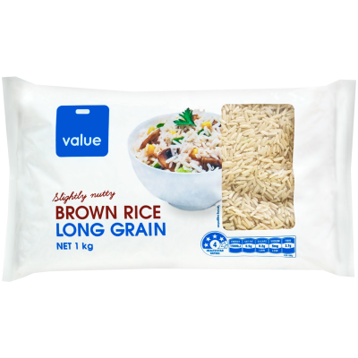 Value Brown Long Grain Rice 1kg