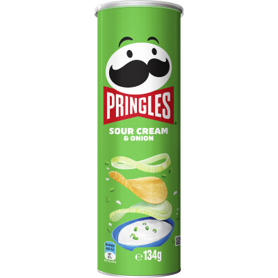 Pringles Sour Cream & Onion Potato Chips 134g
