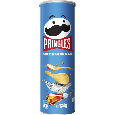 Pringles Salt & Vinegar Potato Chips 134g