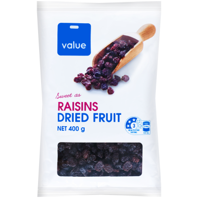 Value Raisins 400g