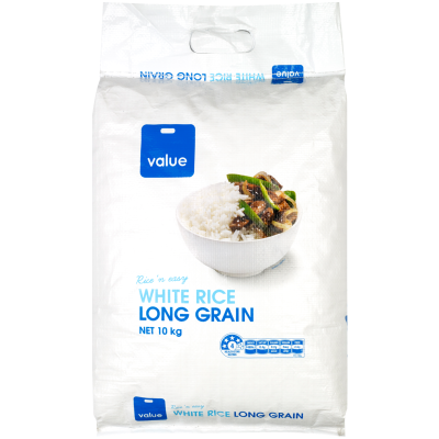 Value White Long Grain Rice 10kg