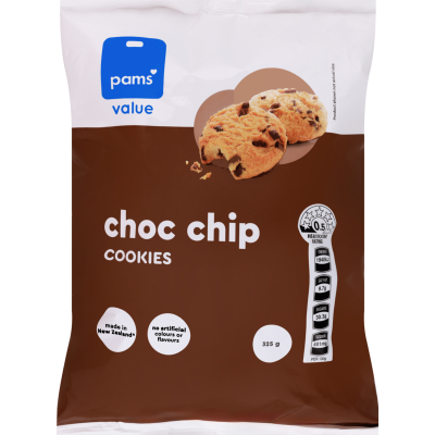 Pams Value Choc Chip Family Favourite Cookies 325g