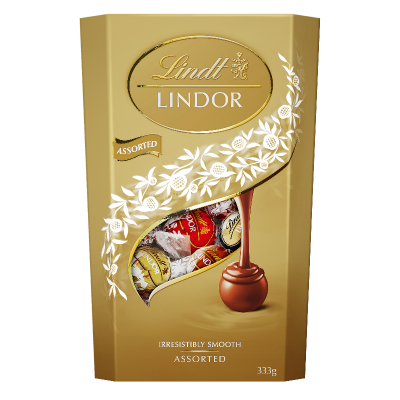 Lindt Lindor Assorted Chocolates Cornet 333g