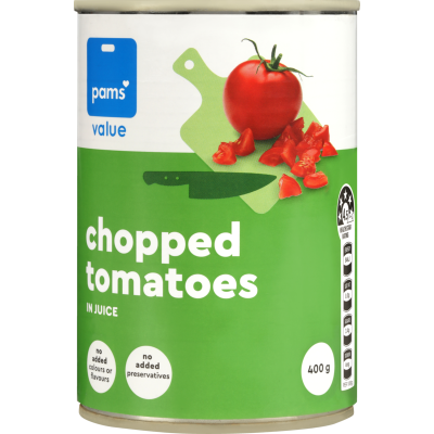 Pams Value Chopped Tomatoes in Juice 400g