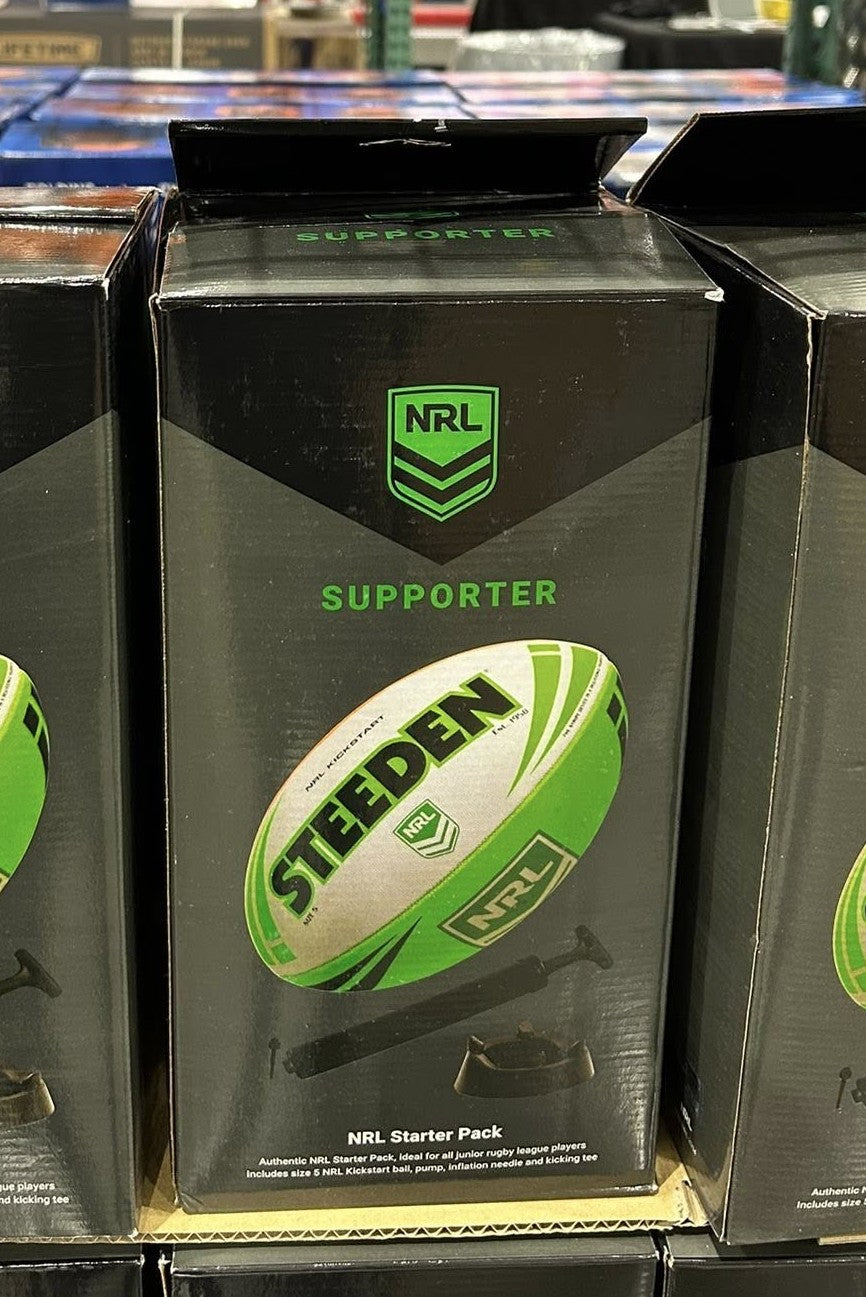 STEEDEN ST-NRL STARTER PACK BALL, PUMP, KICKING TEE NRL Kickstart