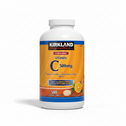 KIRKLAND SIGNATURE VITAMIN C 500MG 500 CHEWABLE TABLETS
