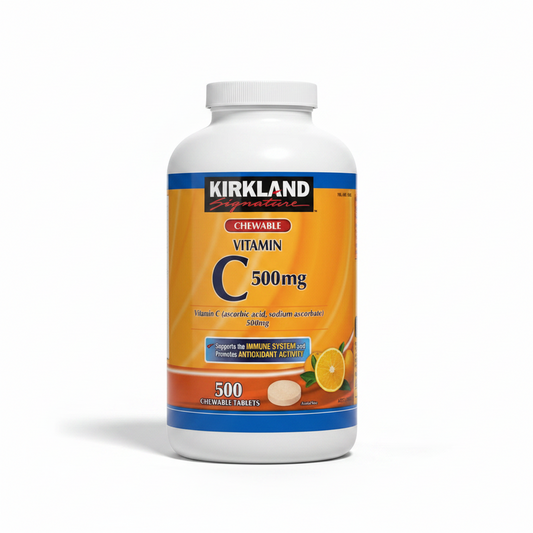 KIRKLAND SIGNATURE VITAMIN C 500MG 500 CHEWABLE TABLETS
