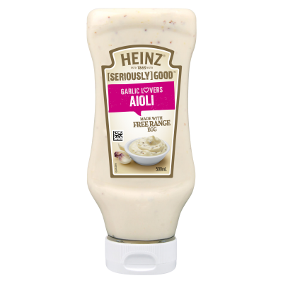 Heinz Seriously Good Garlic Lovers Aioli Mayonnaise 500ml