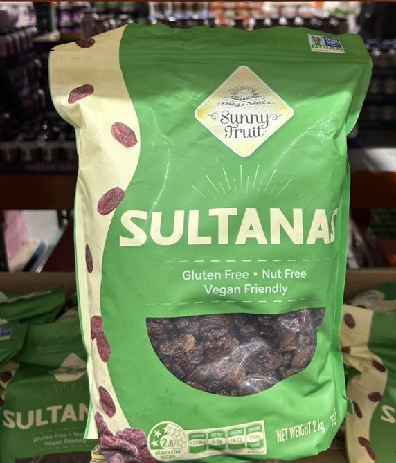 SUNNY FRUIT SULTANA 2KG