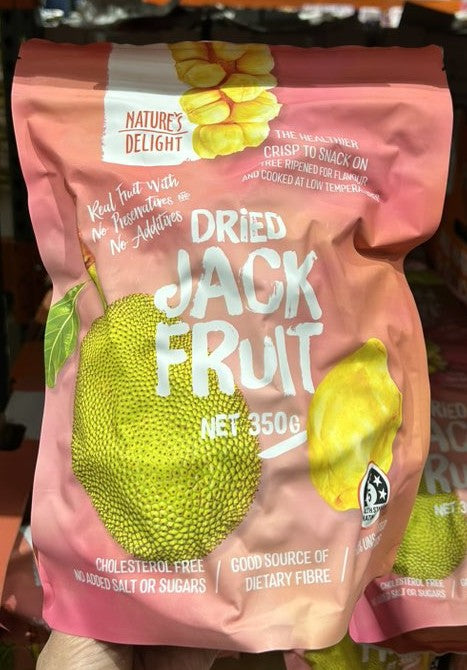 NATURE'S DELIGHT DRIED JACKFRUIT 350G