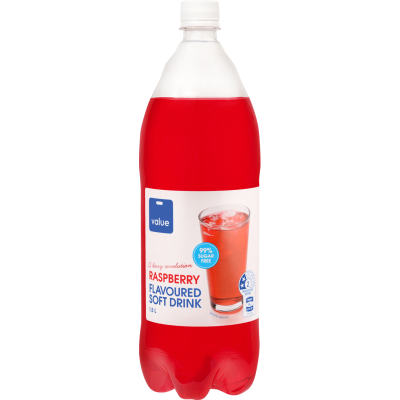 Value Raspberry Flavoured 99% Sugar Free Carbonated Beverage 1.5l