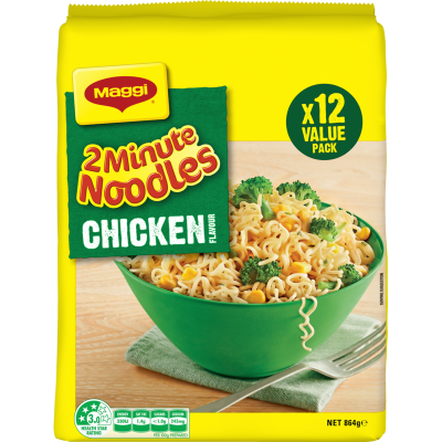 Maggi Chicken 2 Minute Noodles 12pk