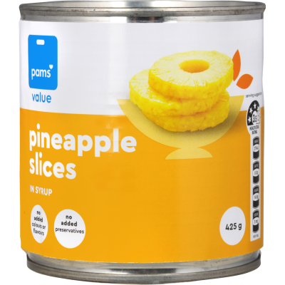 Pams Value Pineapple Slices In Syrup 425g