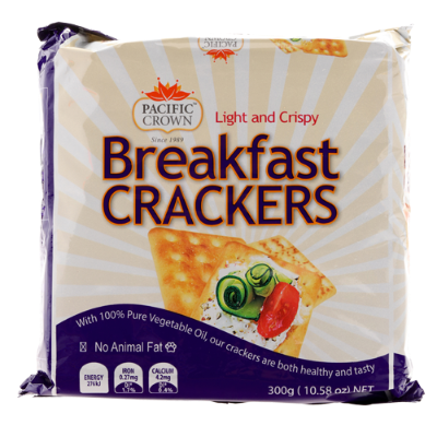 Pacific Crown Light And Crispy Breakfast Crackers 300g