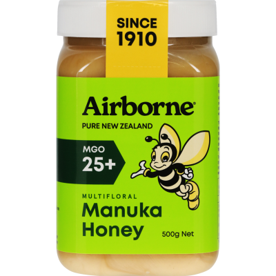 Airborne Multifloral Manuka Honey MGO25+ 500g