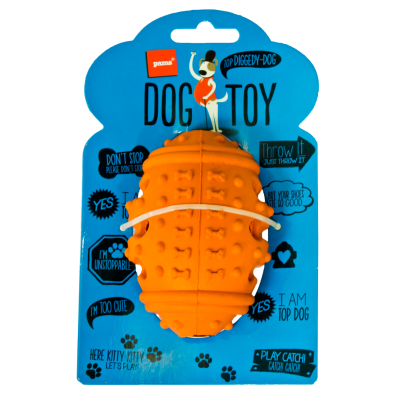 Pams Rubber Treat Ball Dog Toy ea