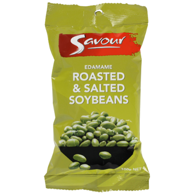 Savour Edamame Roasted & Salted Soy Beans 100g
