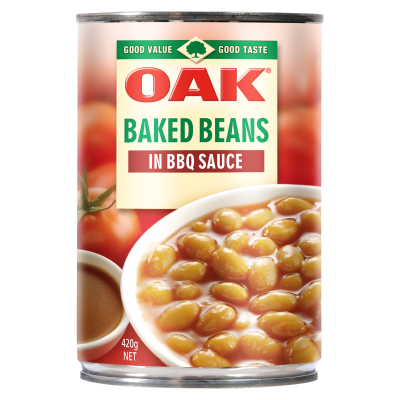 Oak Baked Beans In BBQ Sauce 420g