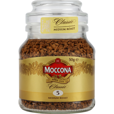 Moccona Classic Medium Roast Instant Freeze Dried Coffee Jar 50g