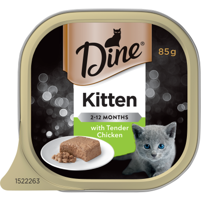 Dine Kitten With Tender Chicken Wet Cat Food 85g