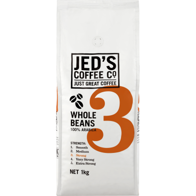 Jed's Coffee Co. #3 Strong Whole Beans Coffee 1kg