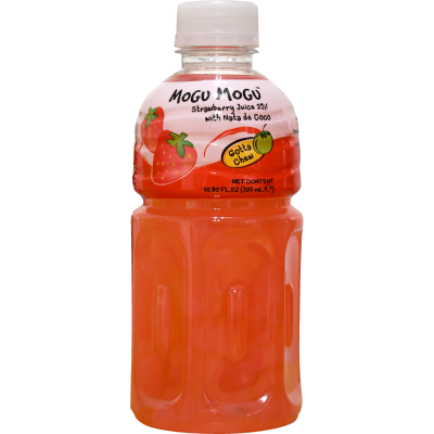 Mogu Mogu Strawberry Juice With Nate De Coco 320ml