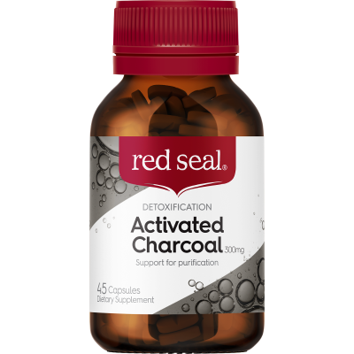Red Seal Activated Charcoal Capsules 45pk