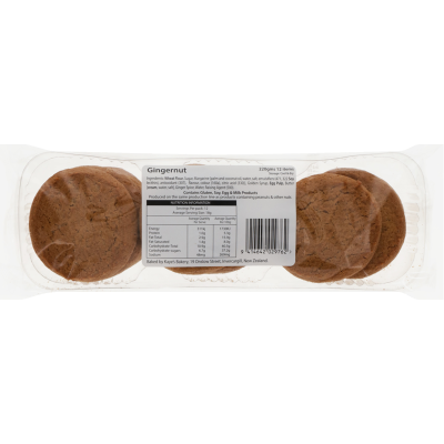 Kaye's Gingernut Biscuits 12pk